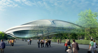 Illustration for article titled El rediseño del estadio olímpico de Tokio es más futurista que nunca